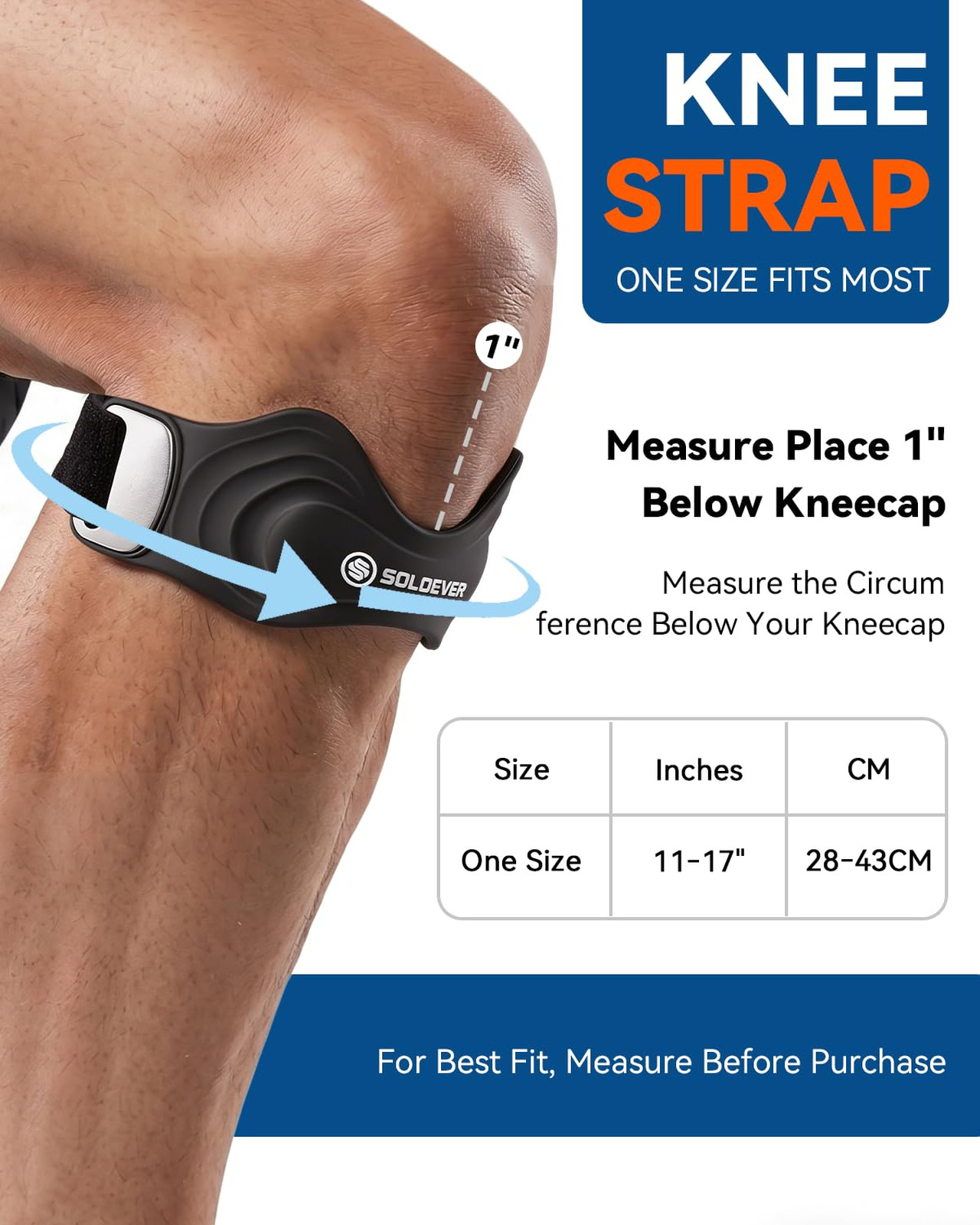 Patellar Tendon Support Strap Knee Brace for Running Basketball Hiking
