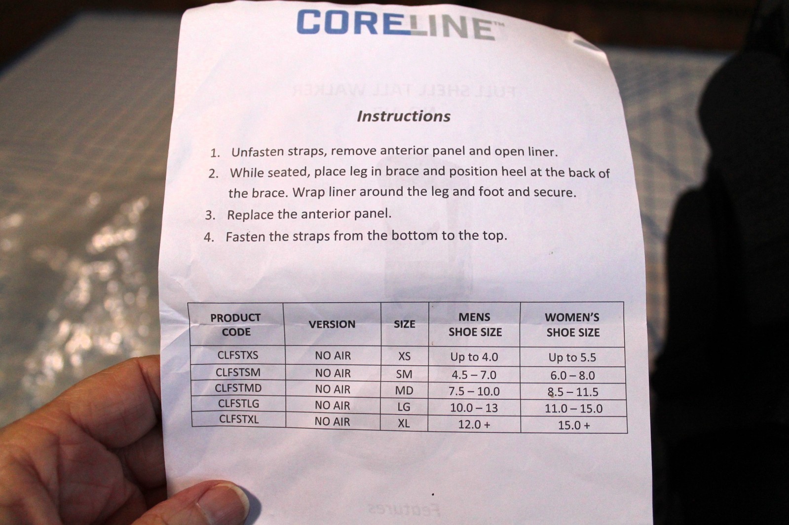 Coreline Full Shell Tall Walker – No Air – Small EUC