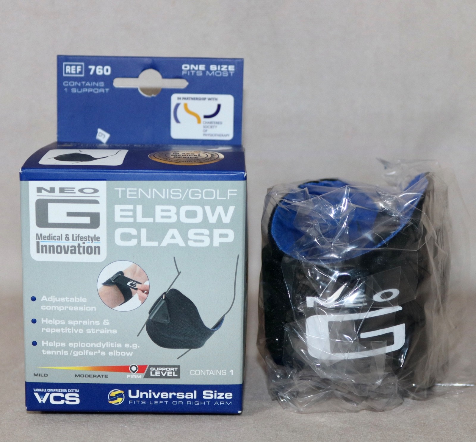 NEO G Medical & Lifestyle Innovation ~ Elbow Clasp ~ Tennis ~ Golf ~ Firm NEW
