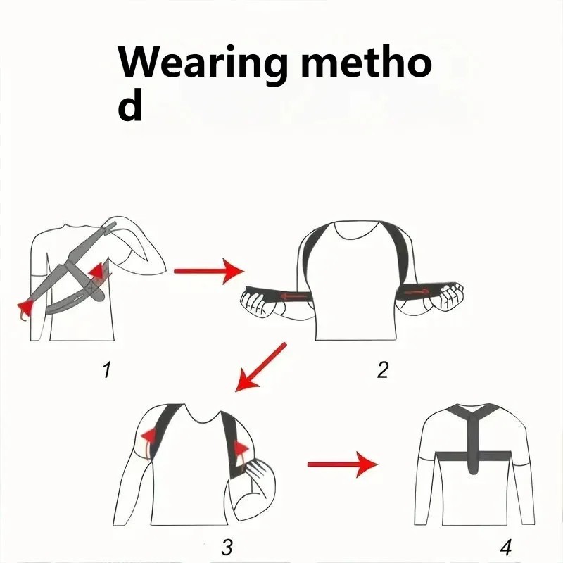 Unisex Posture Support Belt Back Shoulder Brace Sitting Body Corrector Strap