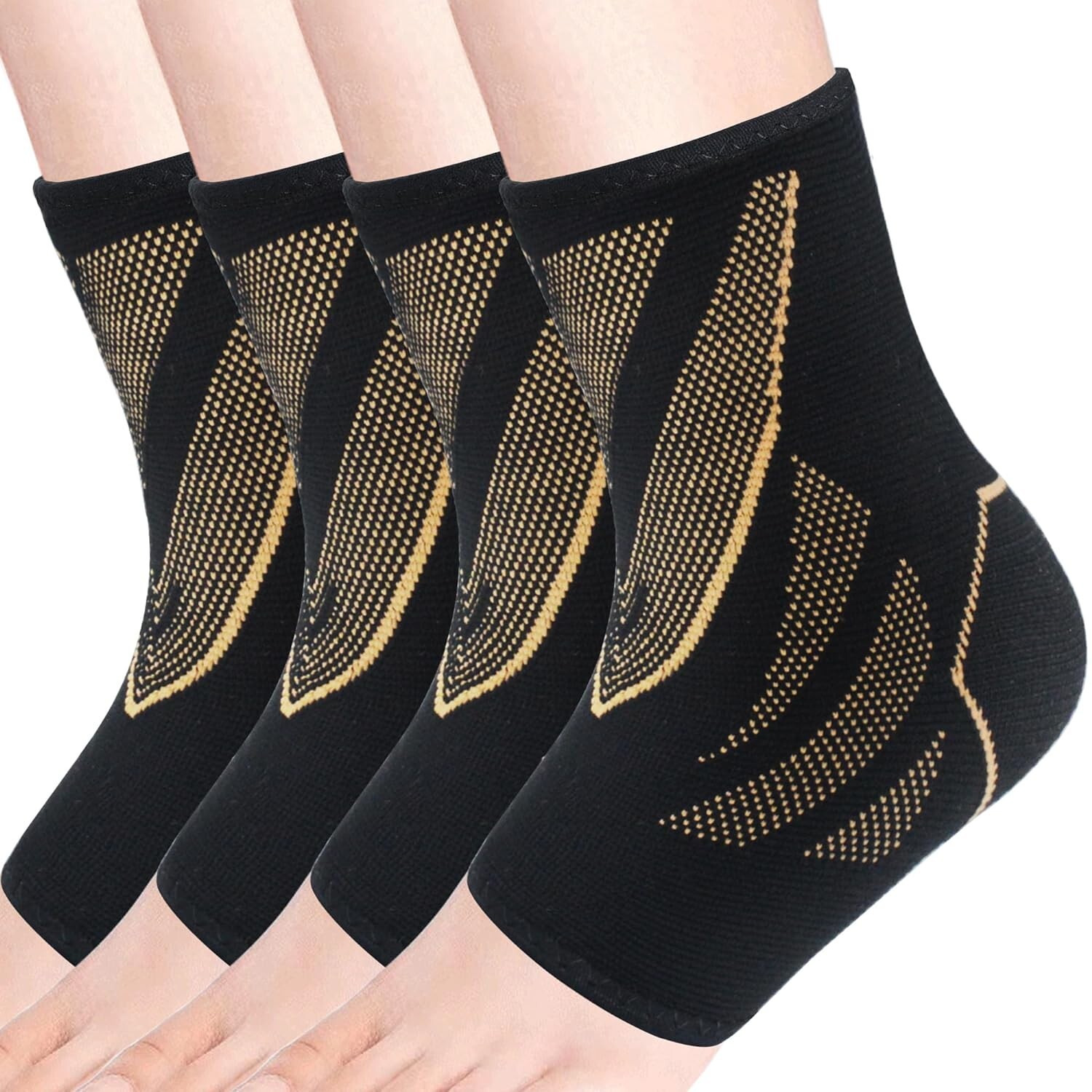 CYCLXY 2 Pairs Ankle Brace sz large Ankle Compression Sleeve Support NEW