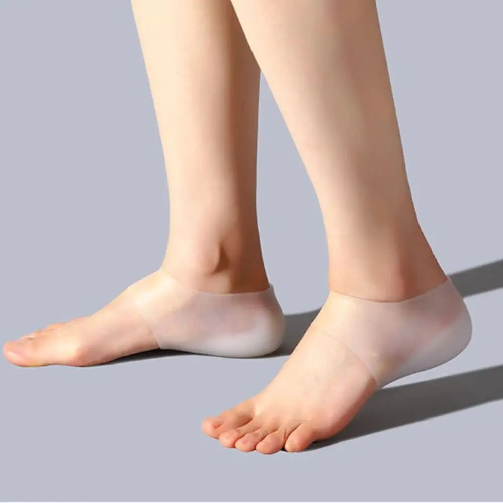 1Pair Invisible Height Increased Insole Silicone Heel Socks for Women Men insole