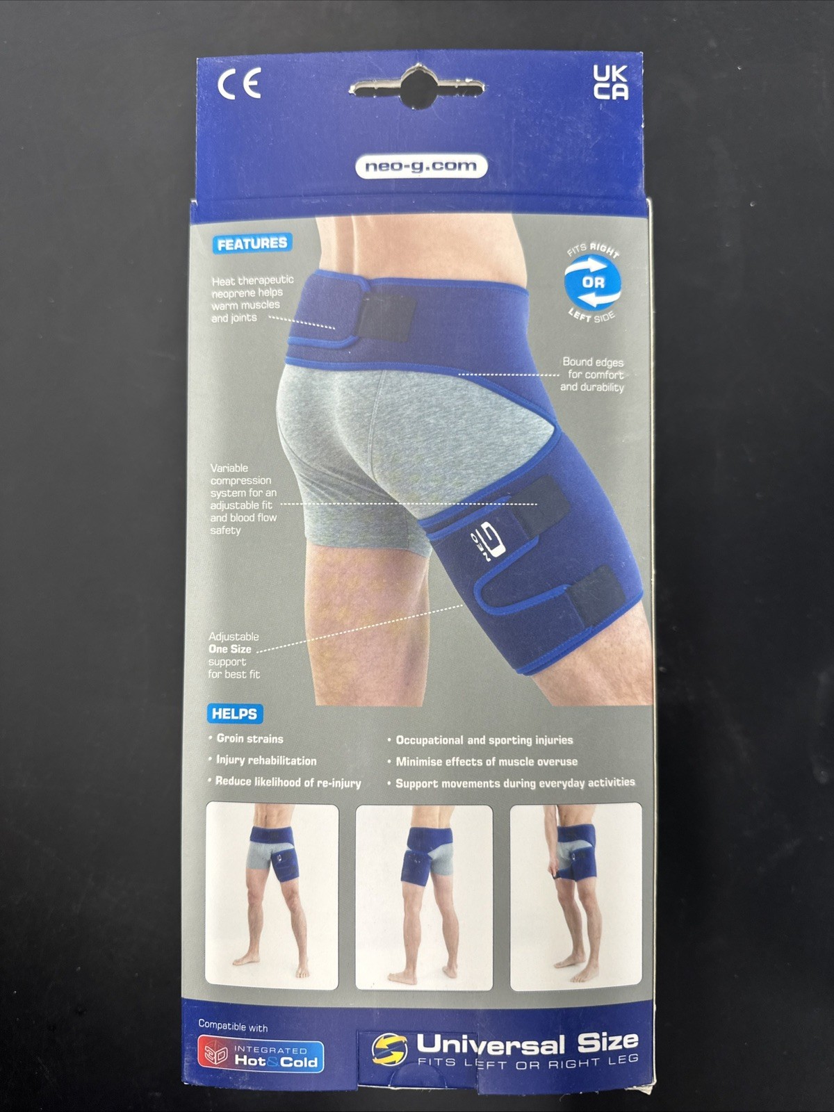Neo G Groin Support Brace, Adult, Universal One Size, Adjustable