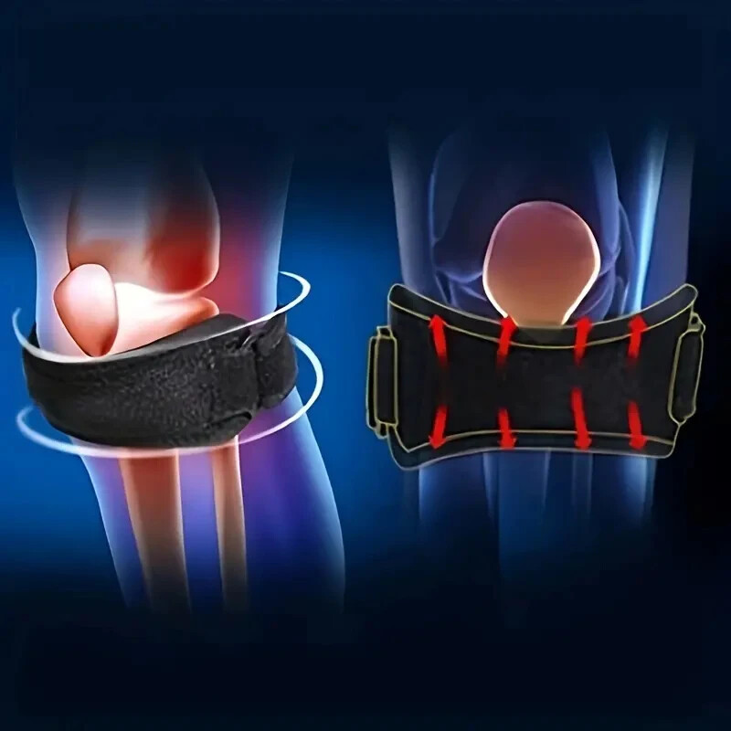 Comfortable Knee Patella Stabilizer Strap Running, Hiking, Soccer, Basketball