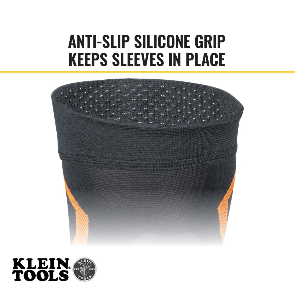 Klein Tools 60624 Knee Pad Compression Sleeve Knee Support For Construction