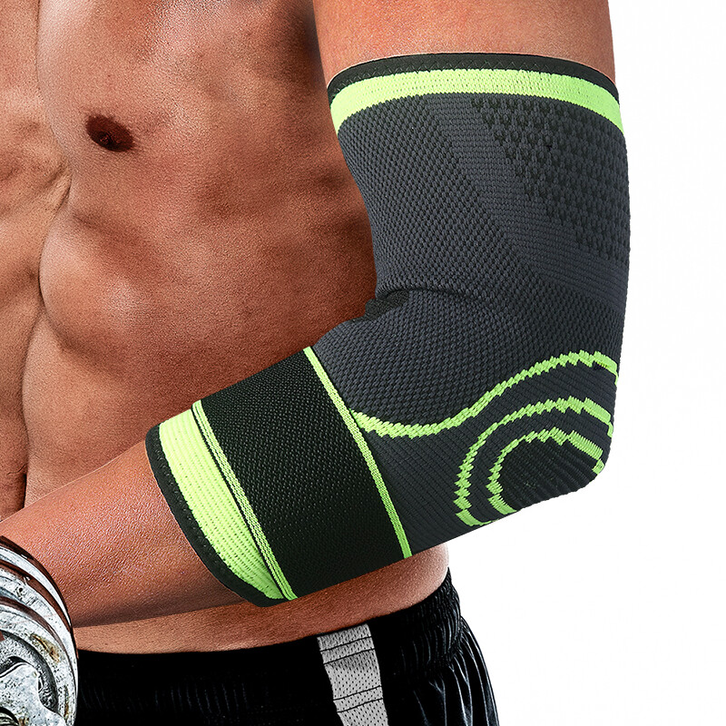 Elbow Brace W/Strap Compression Support Sleeve Arthritis Tendonitis Joint Pain