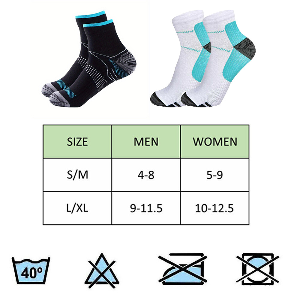 Compression Socks Ankle Support Sleeves Brace Foot Pain Relief Plantar Fasciitis