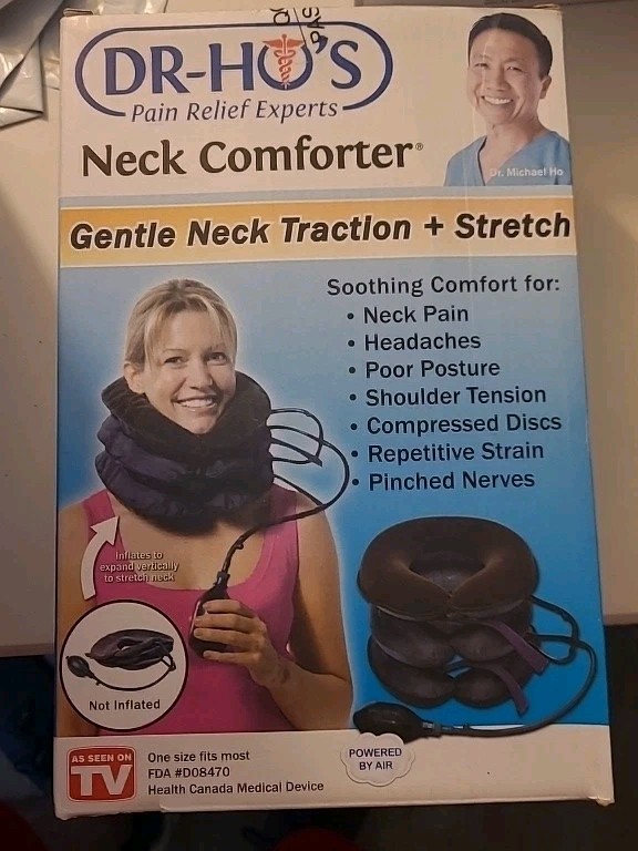 DR-HO’S Pain Relief Experts Neck Comforter Neck Traction Stretch.
