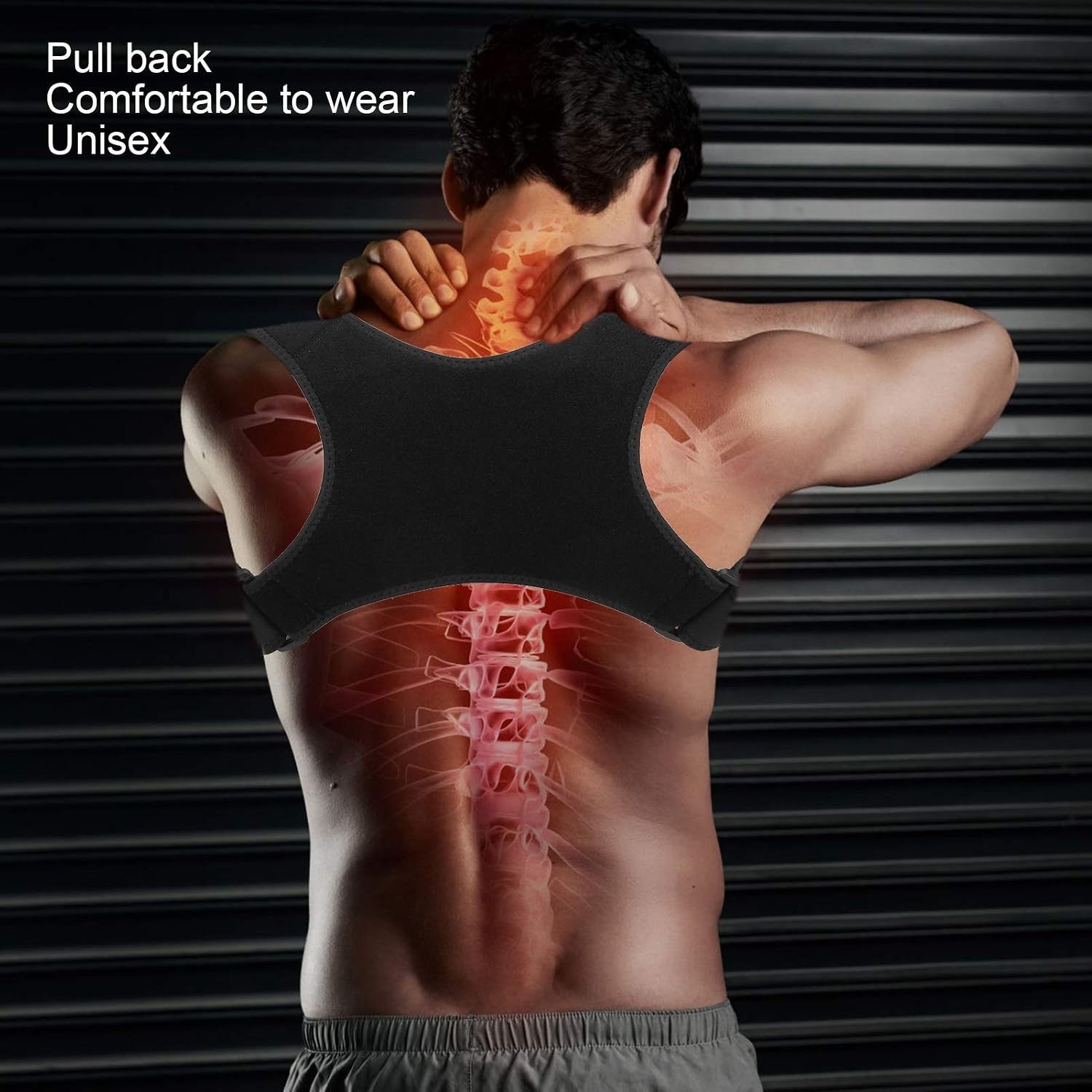 Adjustable Posture Corrector Back Shoulder Support Correct Brace Belt Men Women