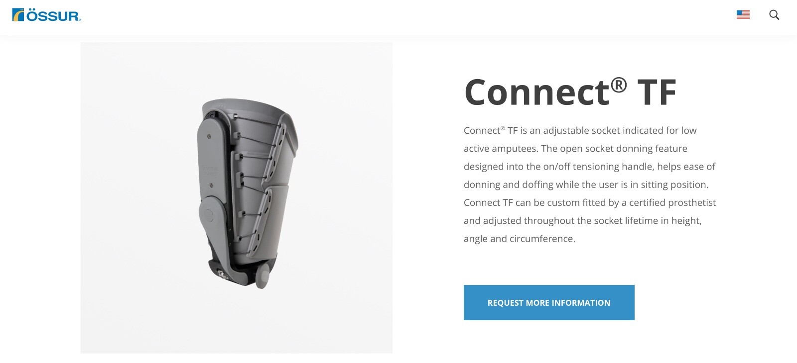 Ossur Connect TF AK Socket, Left & Right
