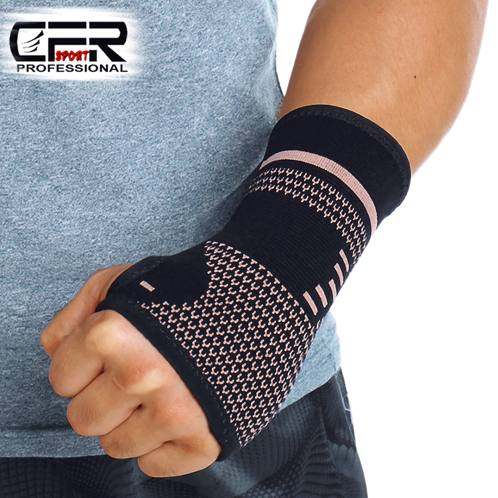 Copper Wrist Support Brace Compression Arthritis Sport Carpal Tunnel Hand Pain D
