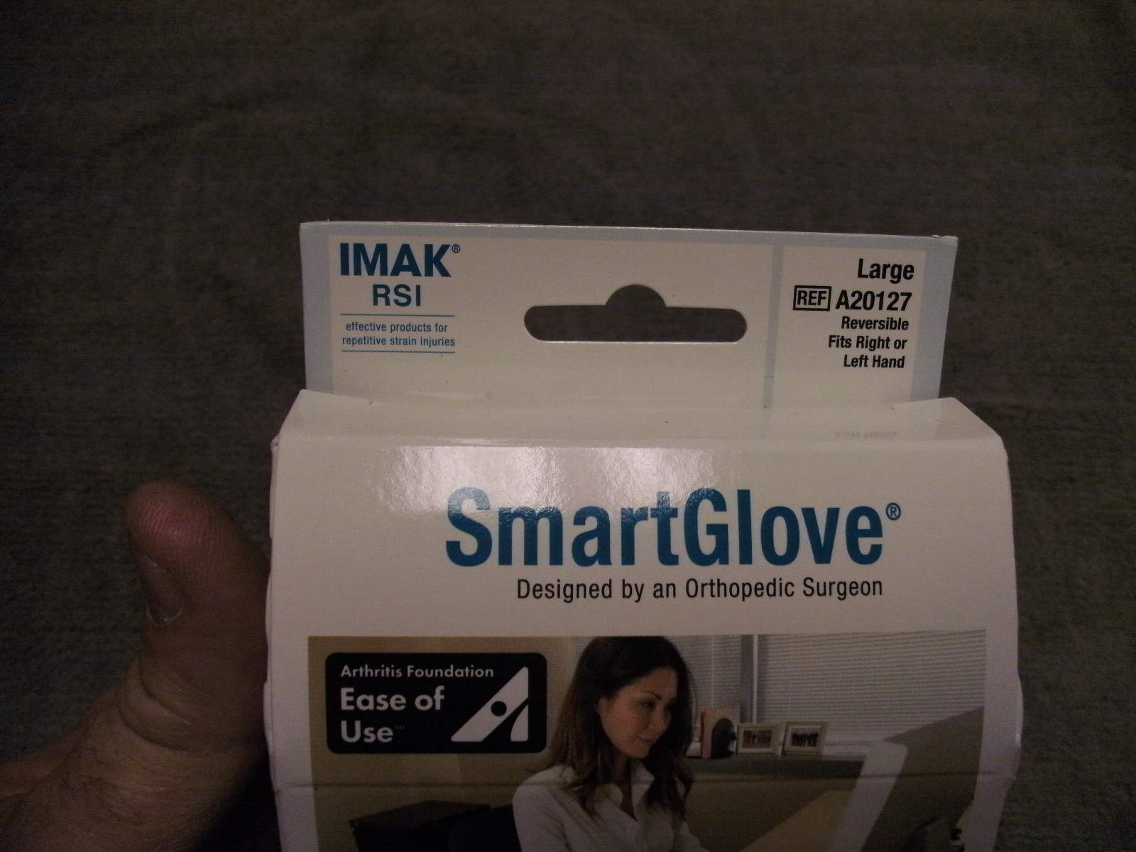 Imak RSI SmartGlove, Flexable Support Splint, Size Large, new unused cond in Box