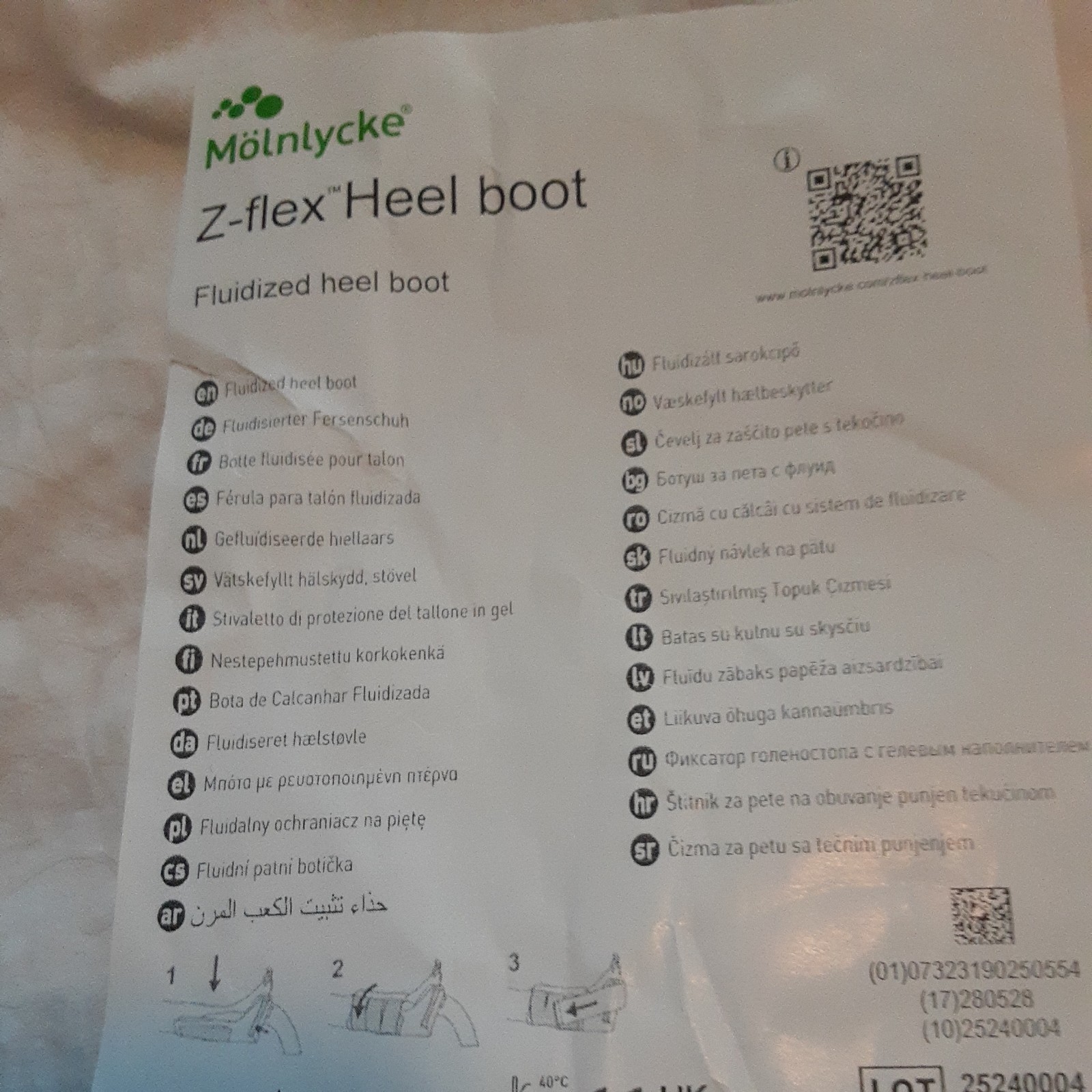 Molnlycke Z-Flex Fluidized Heel Boot #1400123-03