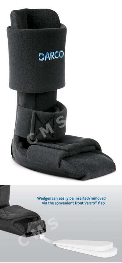 DARCO Posterior Night Splint Wedge Black Heel Pain Plantar Fasciitis ALL SIZES