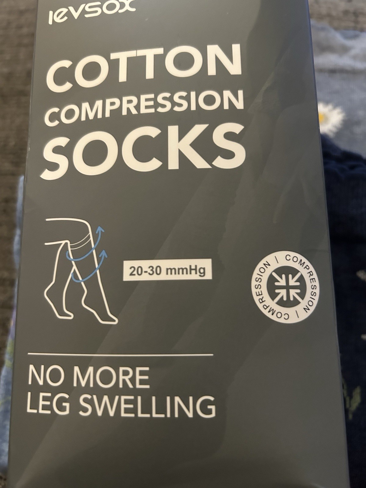 New 4 Pack Extra Thick Wide Calf Compression Socks Women S/M 20-30 mmHg Floral