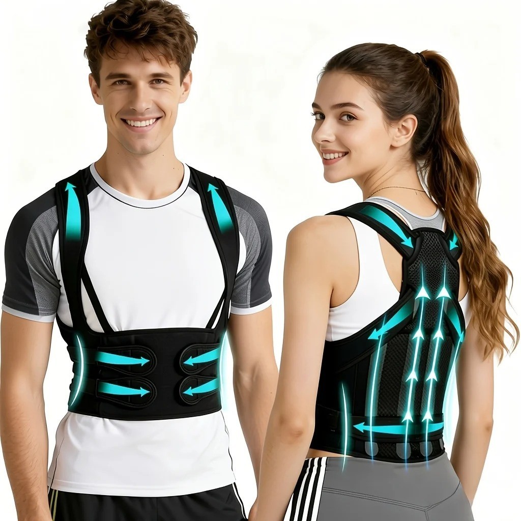 Back Brace Posture Corrector Women Men Shoulder Straightener Adjustable Support