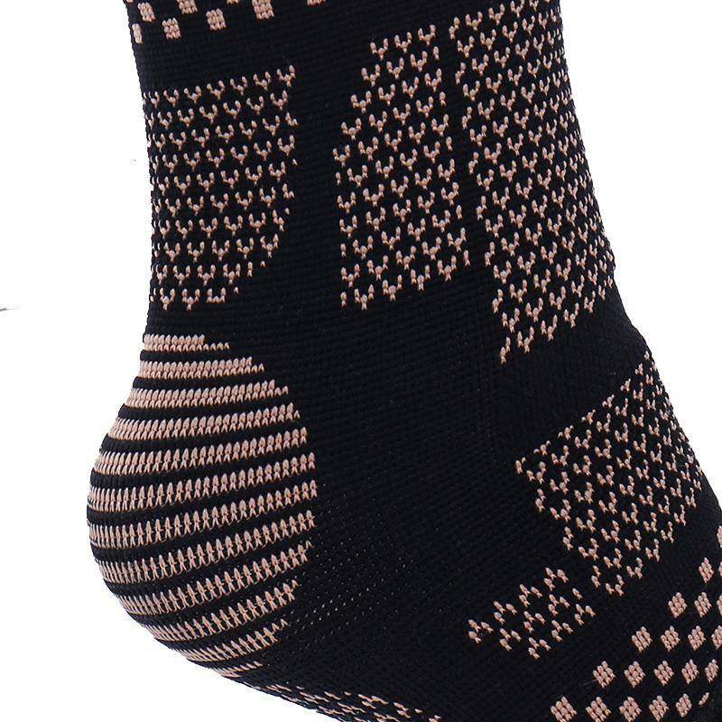 Copper Ankle Brace Achilles Tendon Support Wrap Sleeve Adjustable Tendinitis
