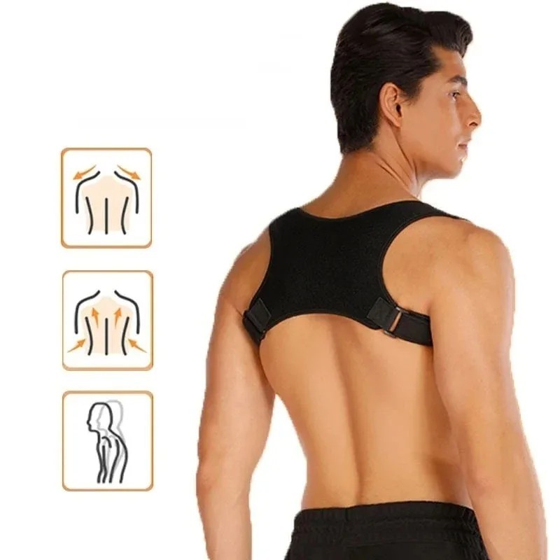 Posture Corrector Back Support Belt Adjustable Brace Upright Alignment Aid