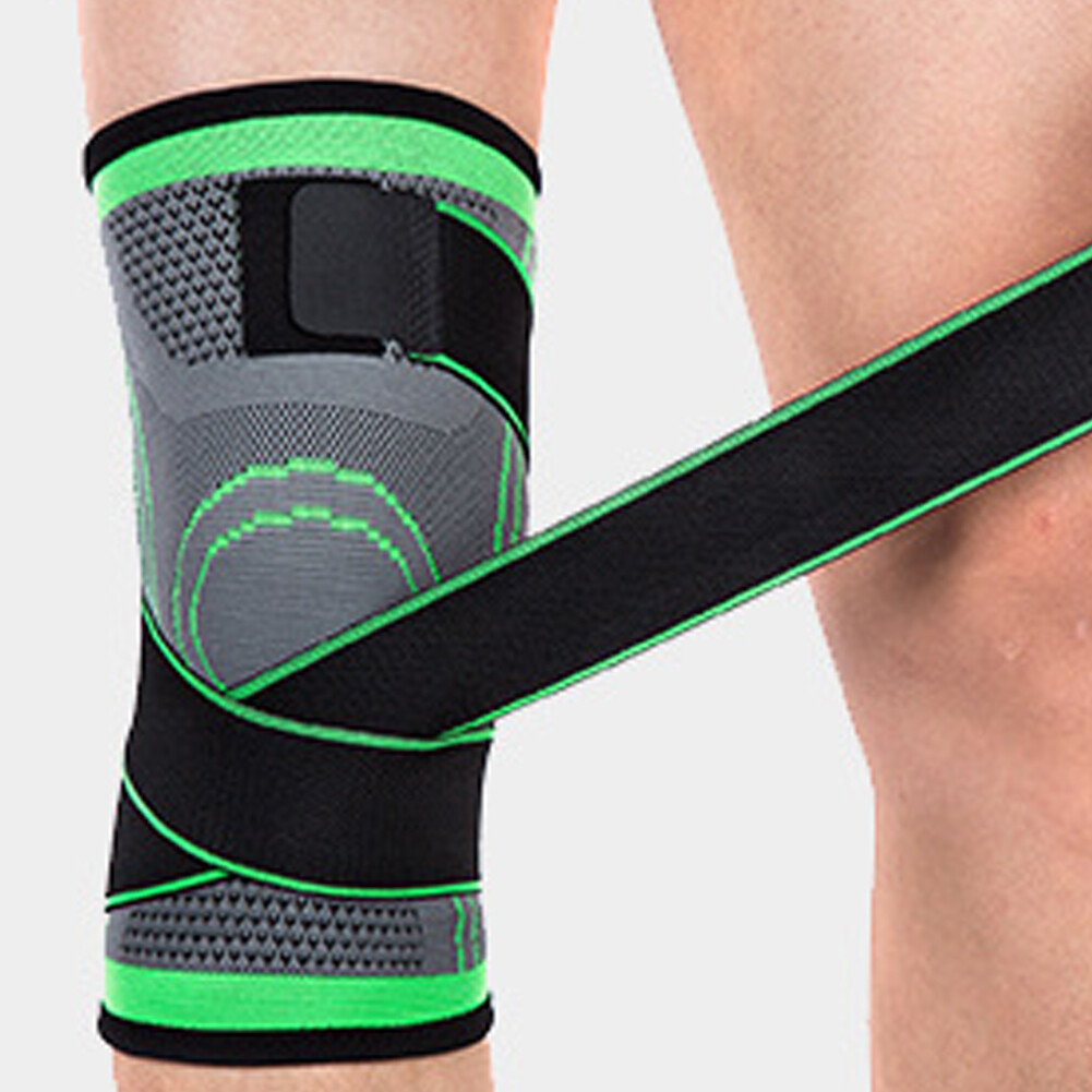 US 1 Pair Knee Sleeve Compression Brace Support Pads Joint Pain Arthritis Wrap
