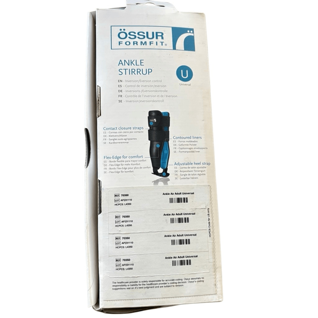 Ossur Formfit Adult Universal Air Ankle Stirrup *New*