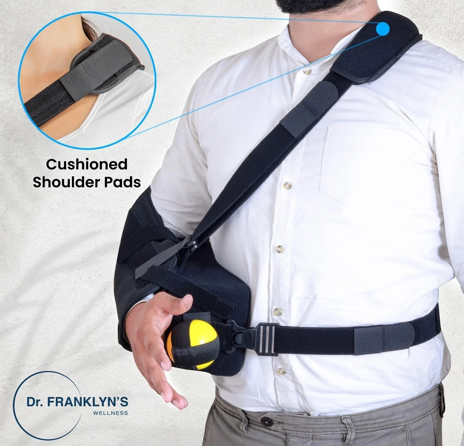 Dr. FRANKLYN’S Arm Sling Shoulder Brace with Abduction Pillow .