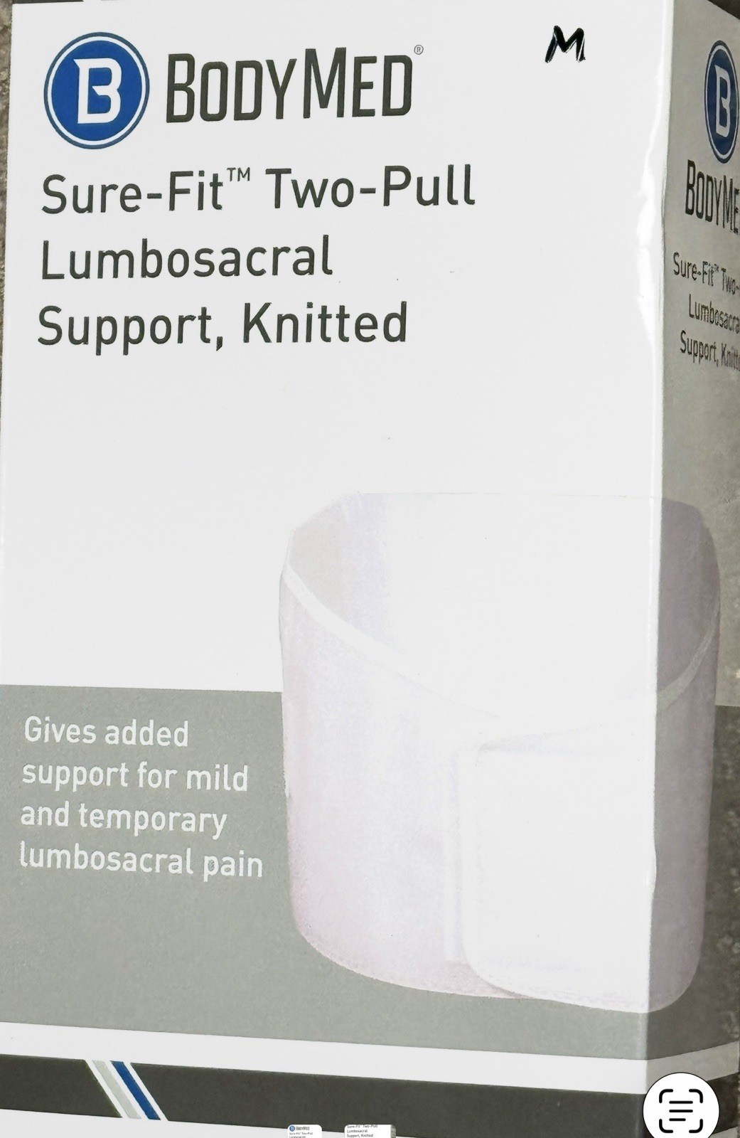 BodyMed Two Pull Lumbosacral Support Back Brace 34”-46”