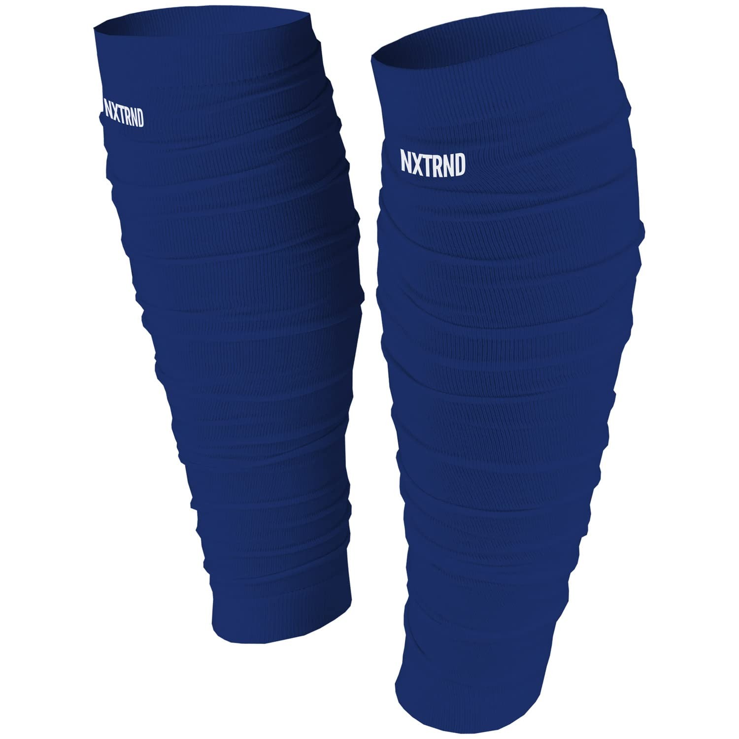 Nxtrnd Football Leg Sleeves Calf Sleeves for Men & Boys Sold as a Pair Navy Blue
