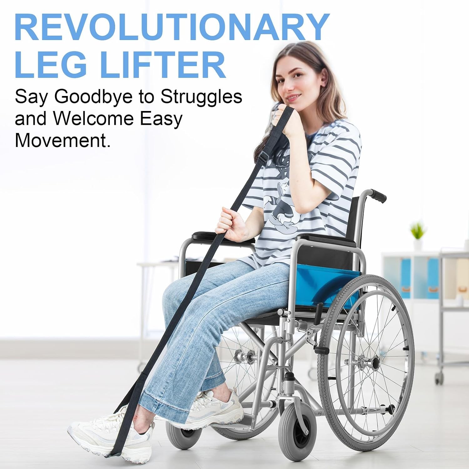 Rigid Leg Lifter for After Knee Surgery Extra Long Leg Lifters for Elderly