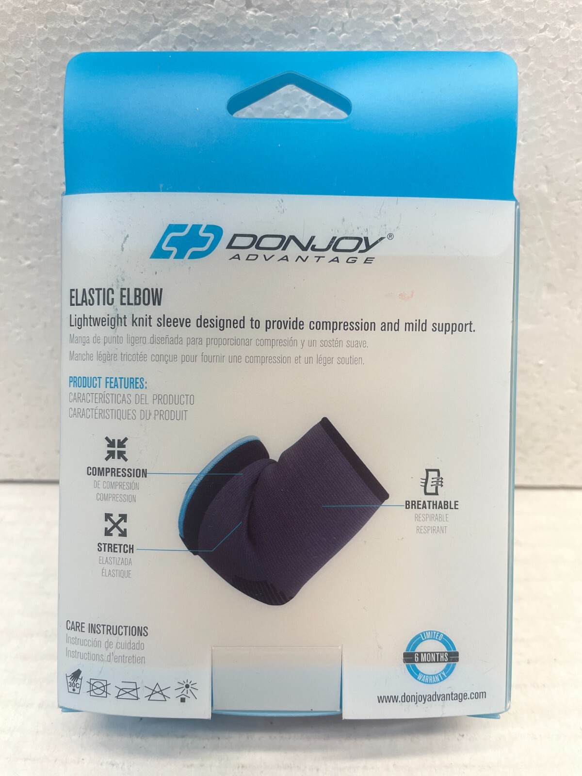 DonJoy Elastic Elbow MILD Compression Sleeve for Sprains Strains Swelling BEIGE