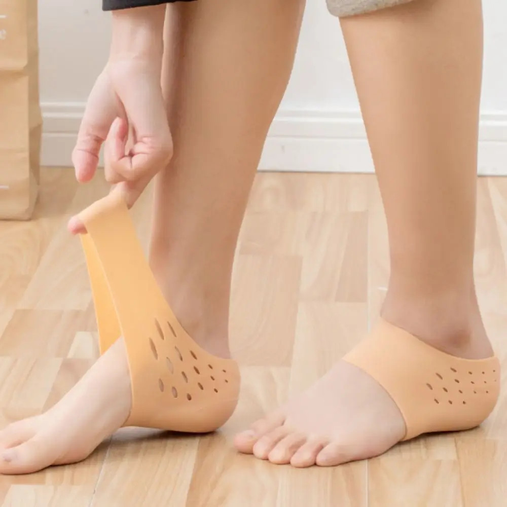 1Pair Invisible Height Increased Insole Silicone Heel Socks for Women Men insole