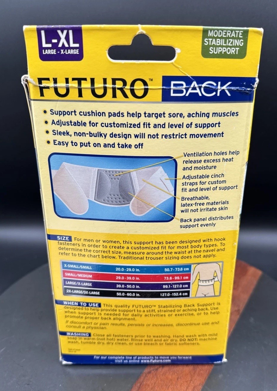 Futuro Back Stabilizing Back Support Large/X-Large