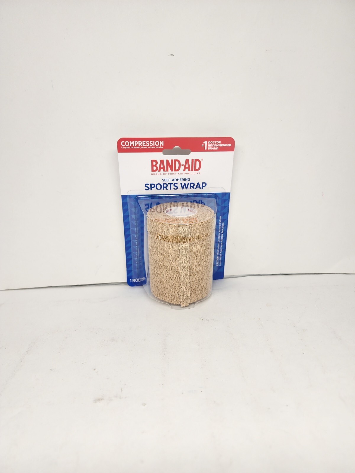 Band-Aid, Self-Adhering Sports Wrap, 1 Roll 3″ × 2.2 Yds