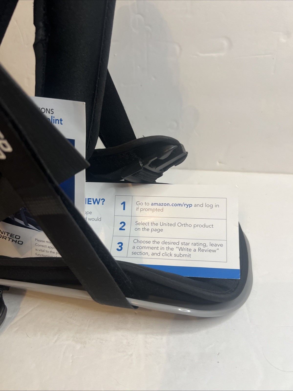 United Ortho Plantar Fasciitis Night Splint Brace Adjustable L/R Size Large
