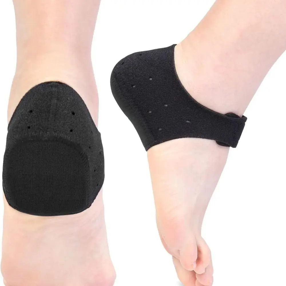 Adjustable Straps Silicone Heel Pads Shock Absorption Support Cushion Fasciitis