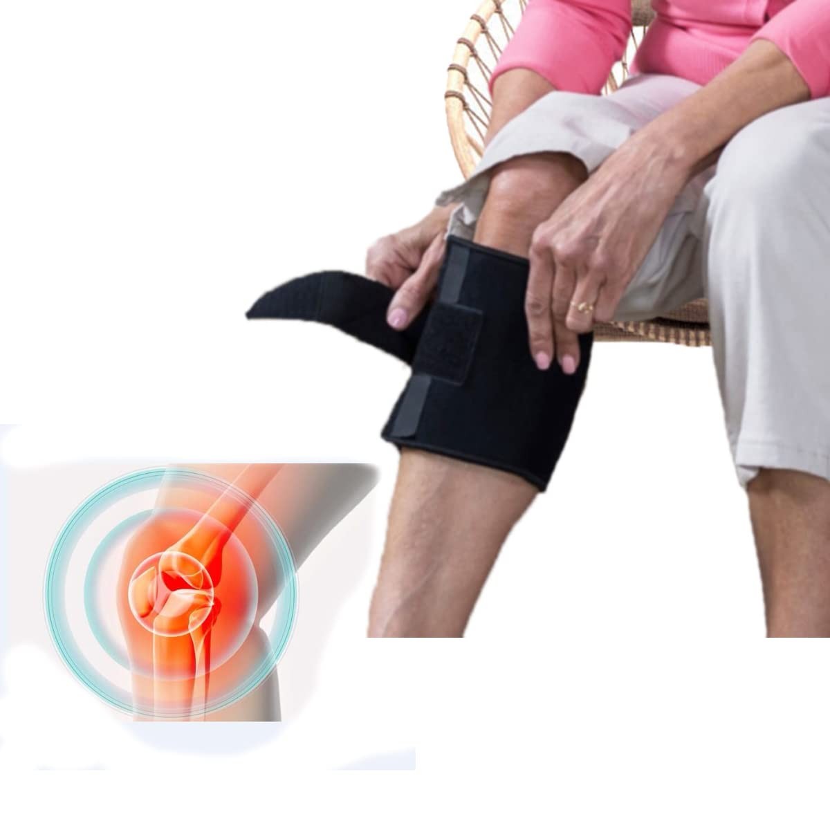 2 PCS Be Active Brace for Sciatica Pain Relief Plus Sciatic Knee Braces Wraps