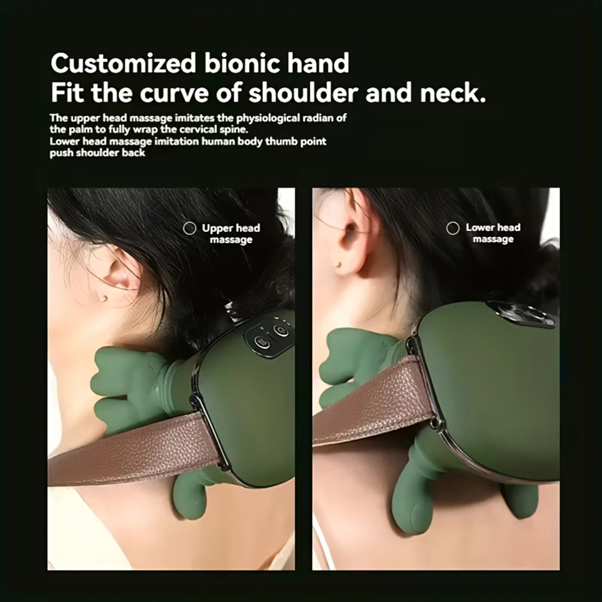 4D Bionic Finger Neck Shoulder Massager Wireless Neck Cervical Trapezius Kneadin