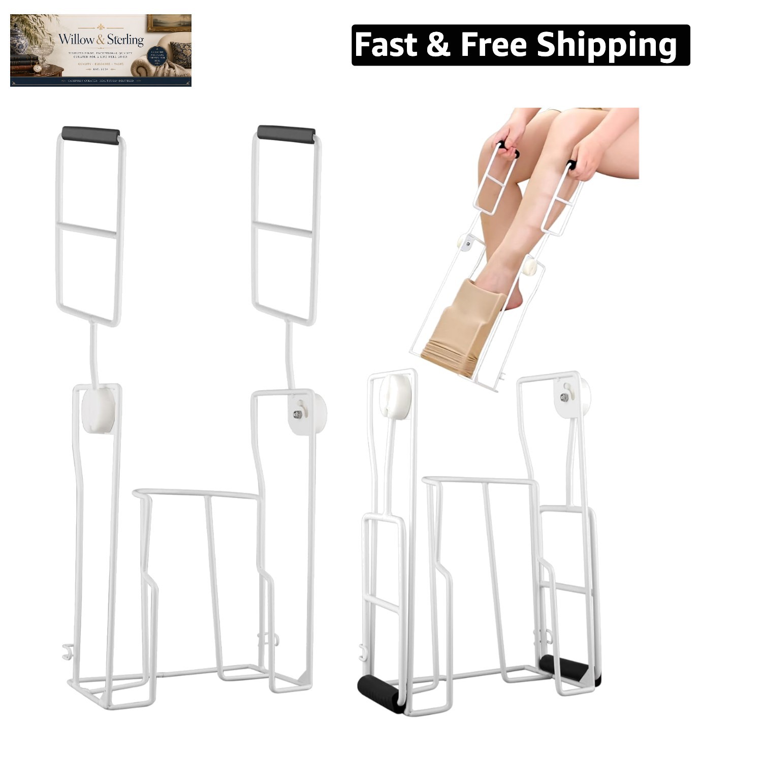 Upgraded Compression Sock Aid Device with Extended Handle, Compression Sock D…