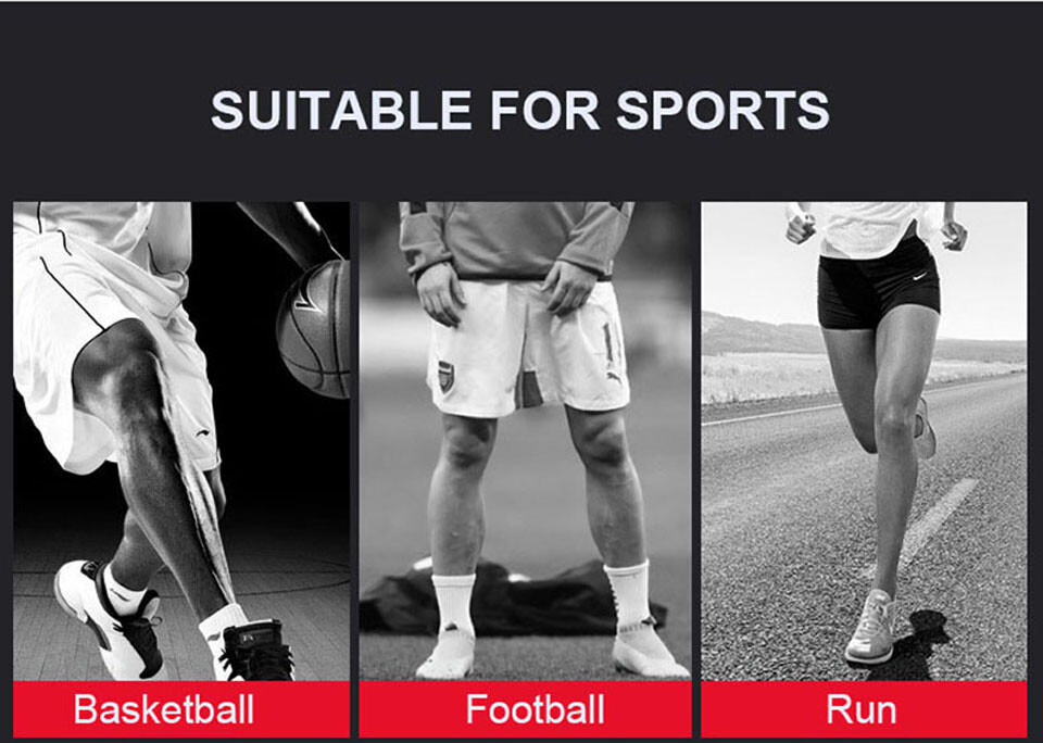 1 Pair Elastic Ankle Support Brace Compression Band for Gym Running Sports