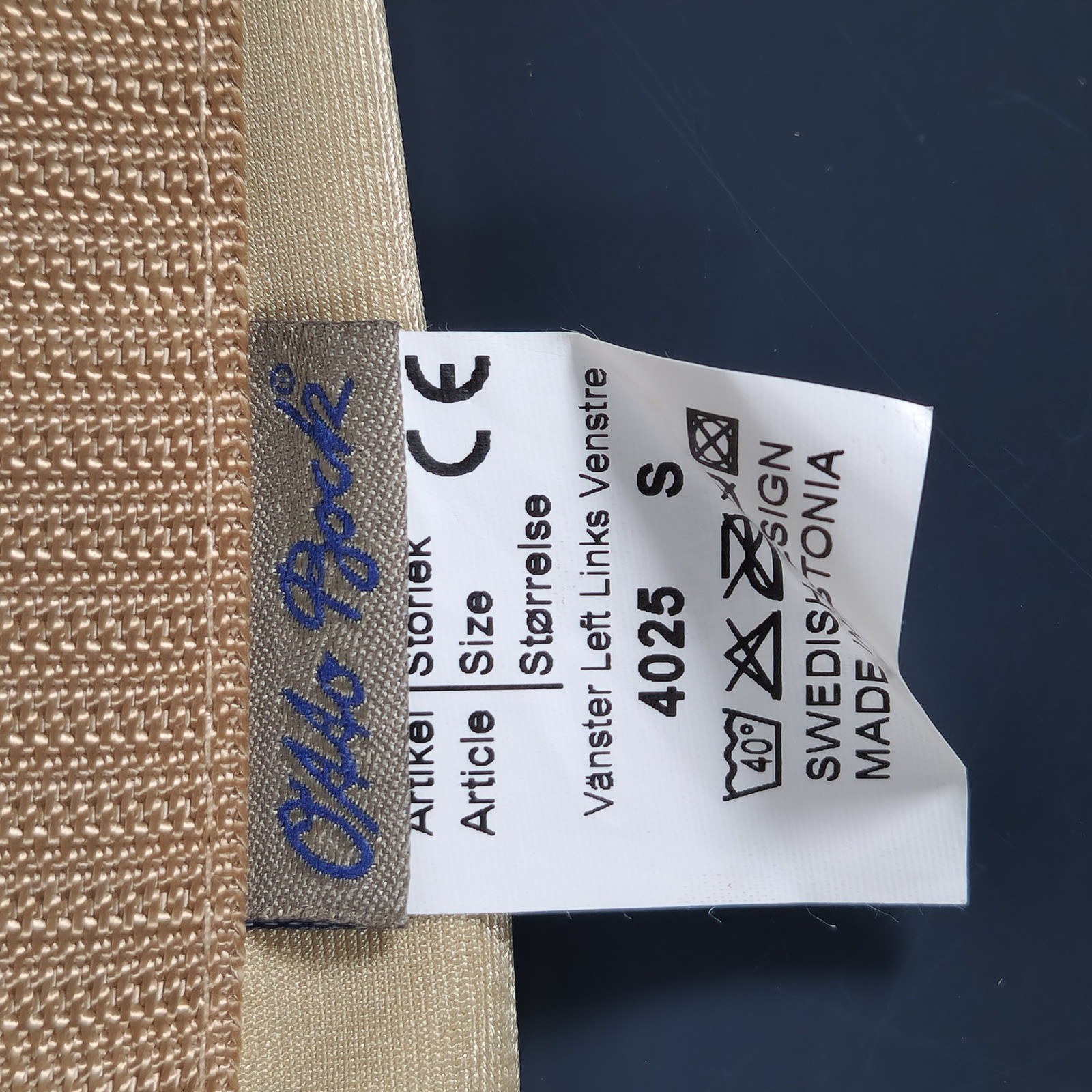 Otto Bock Left Wrist Brace Small Tan Swedish Design Support Splint