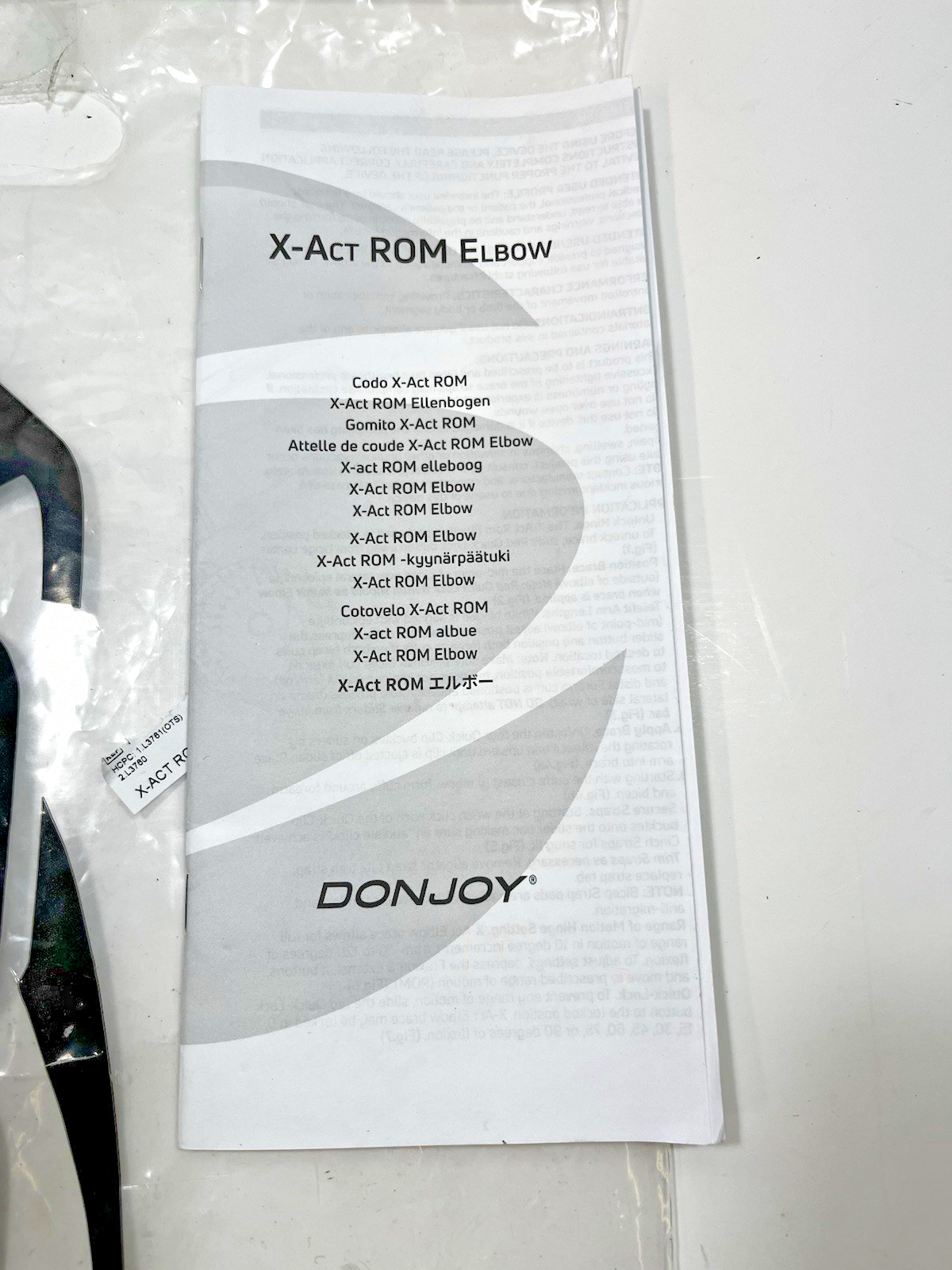 Donjoy X-Act ROM Elbow Brace: Left Black/Red 11-9122 Universal Size Ships Fast!