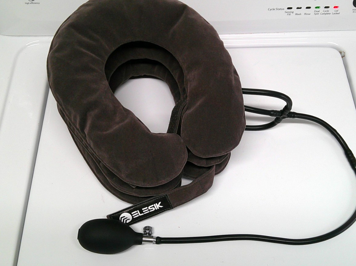 Elesik Cervical Neck Stretcher and Cervical Traction Device, Inflatable Neck