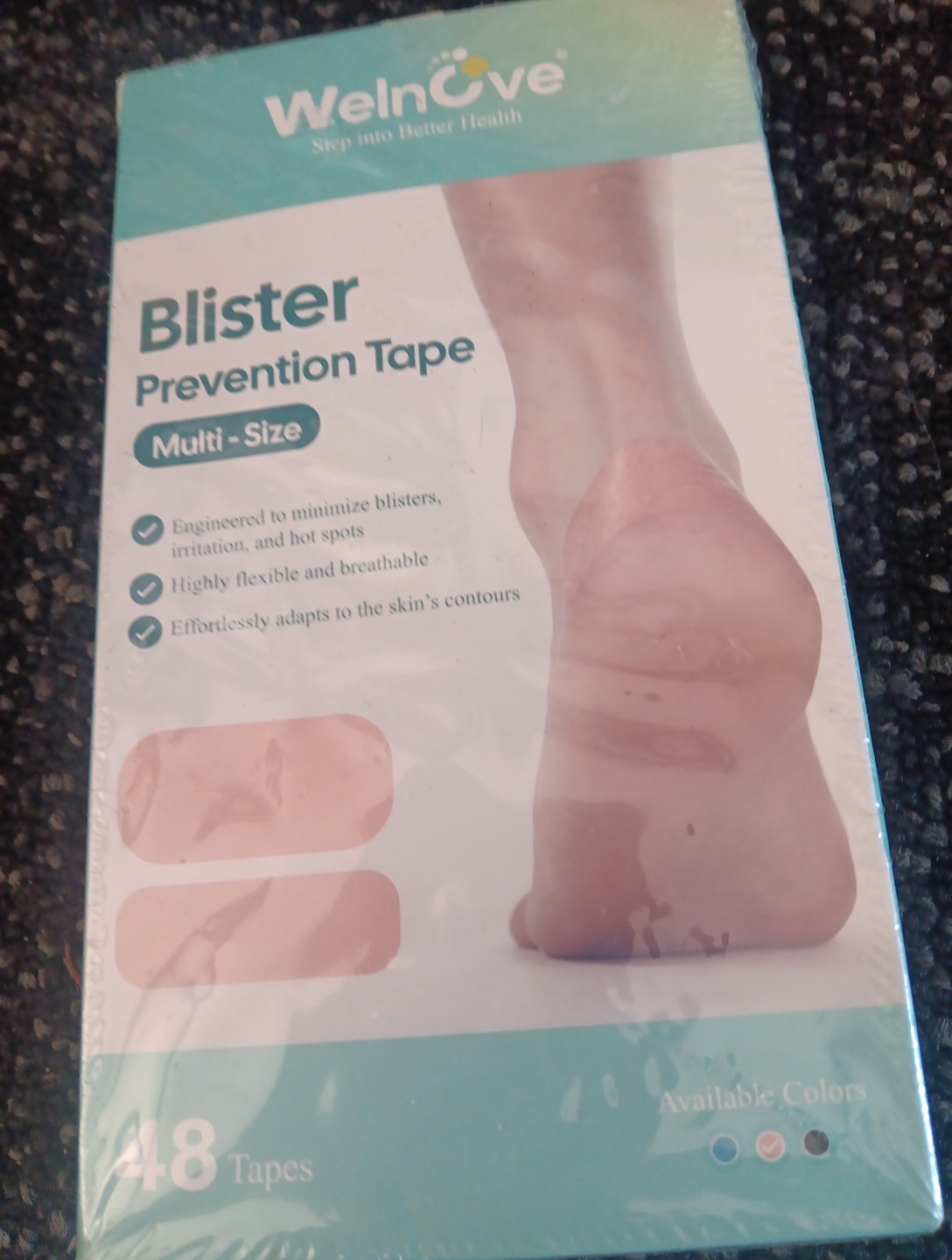 Welnove Tape Blister Prevention 48 Strips Beige MultiSize NIB X1