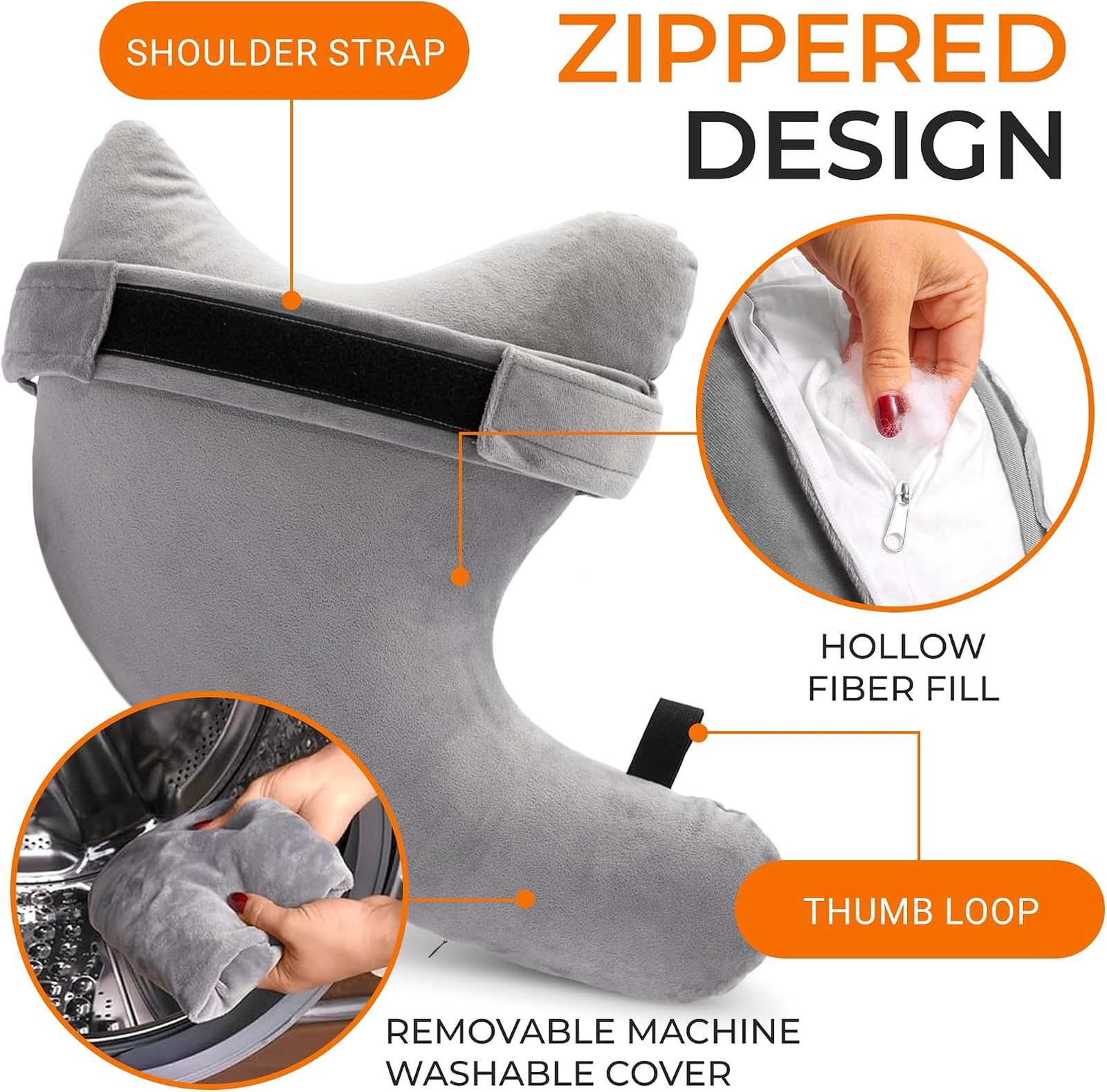 Rotator Cuff Pillow with Strap Shoulder Surgery Recovery Support Cushion for
