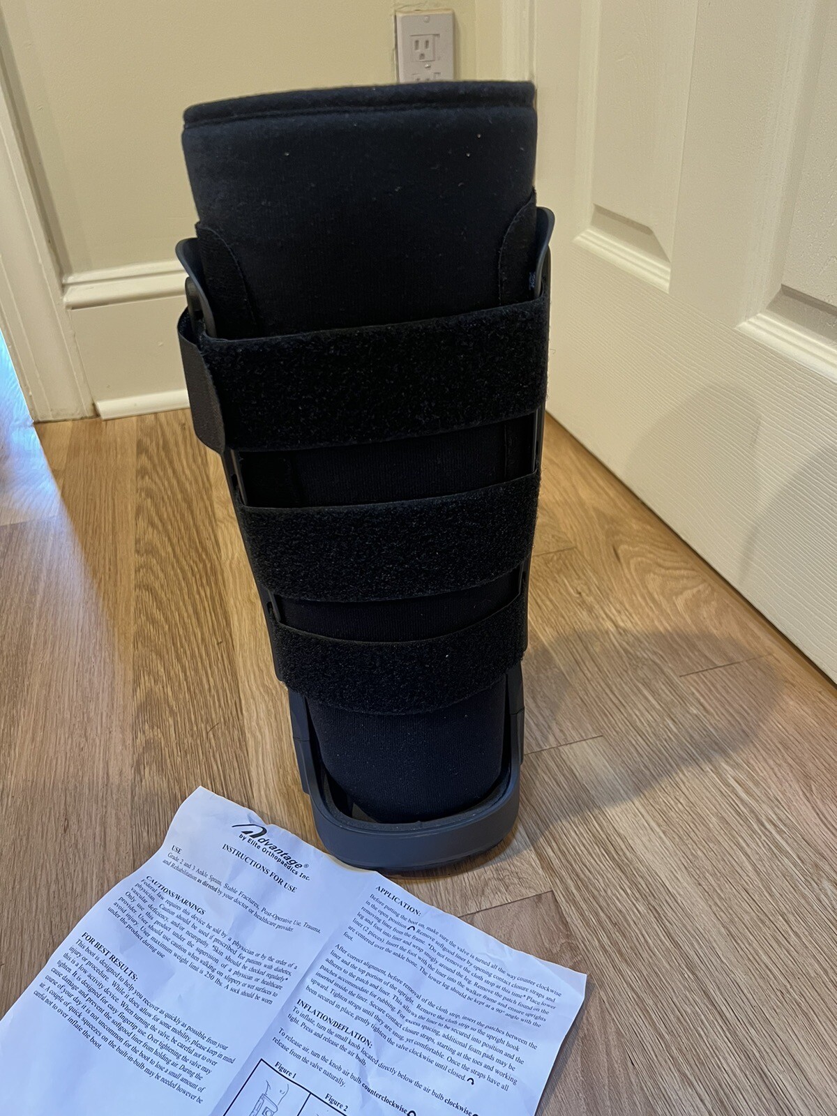 Orthopedics Air Walker Fracture Tall Boot, Small – Black