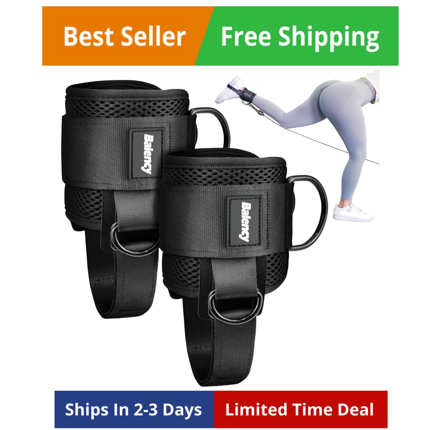 Ankle Straps for Cable Machine Woman Padded Ankle Strap for Cable Machine Kic…