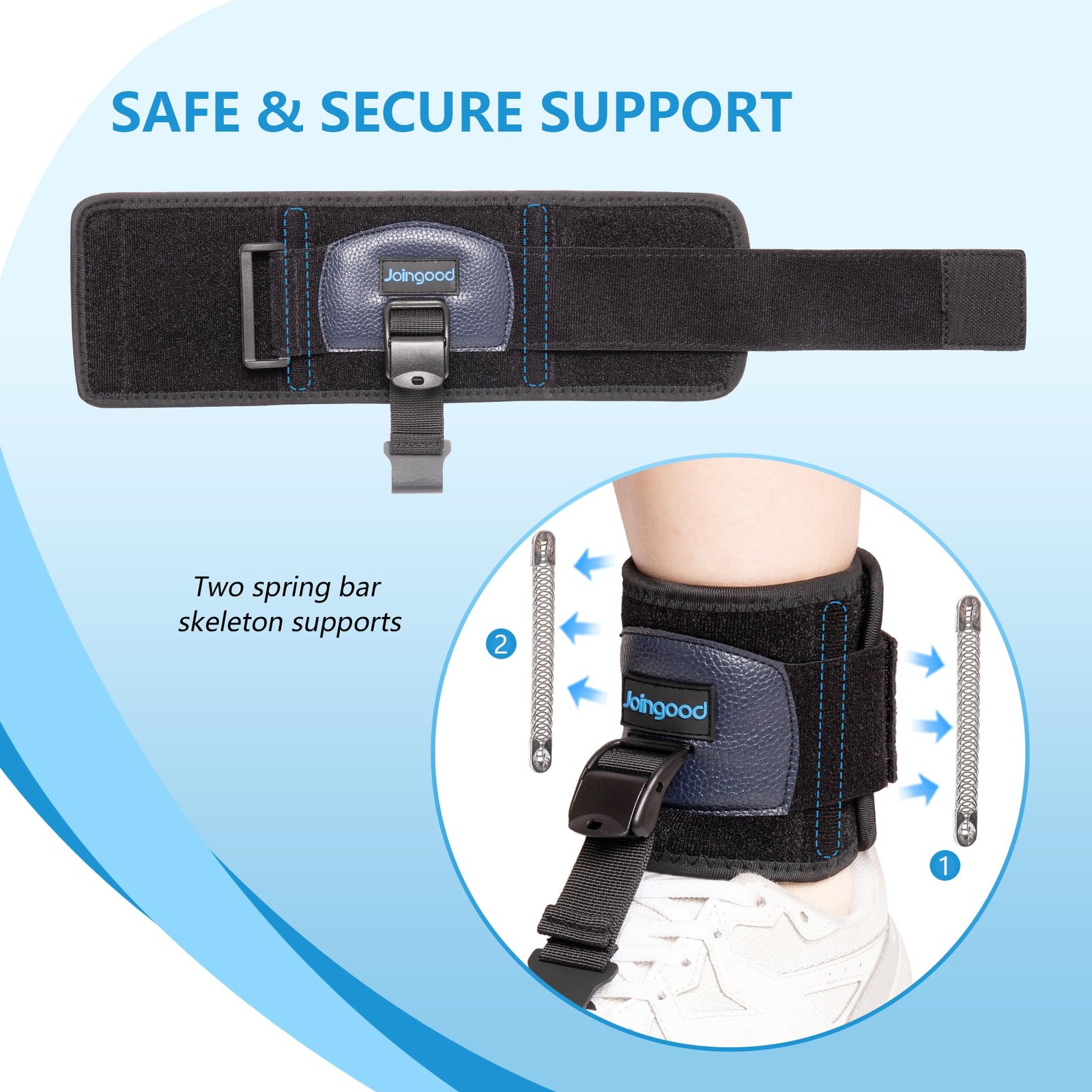 AFO Foot Drop Brace for Walking, Drop Foot Brace for Walking with Shoes, Adju…