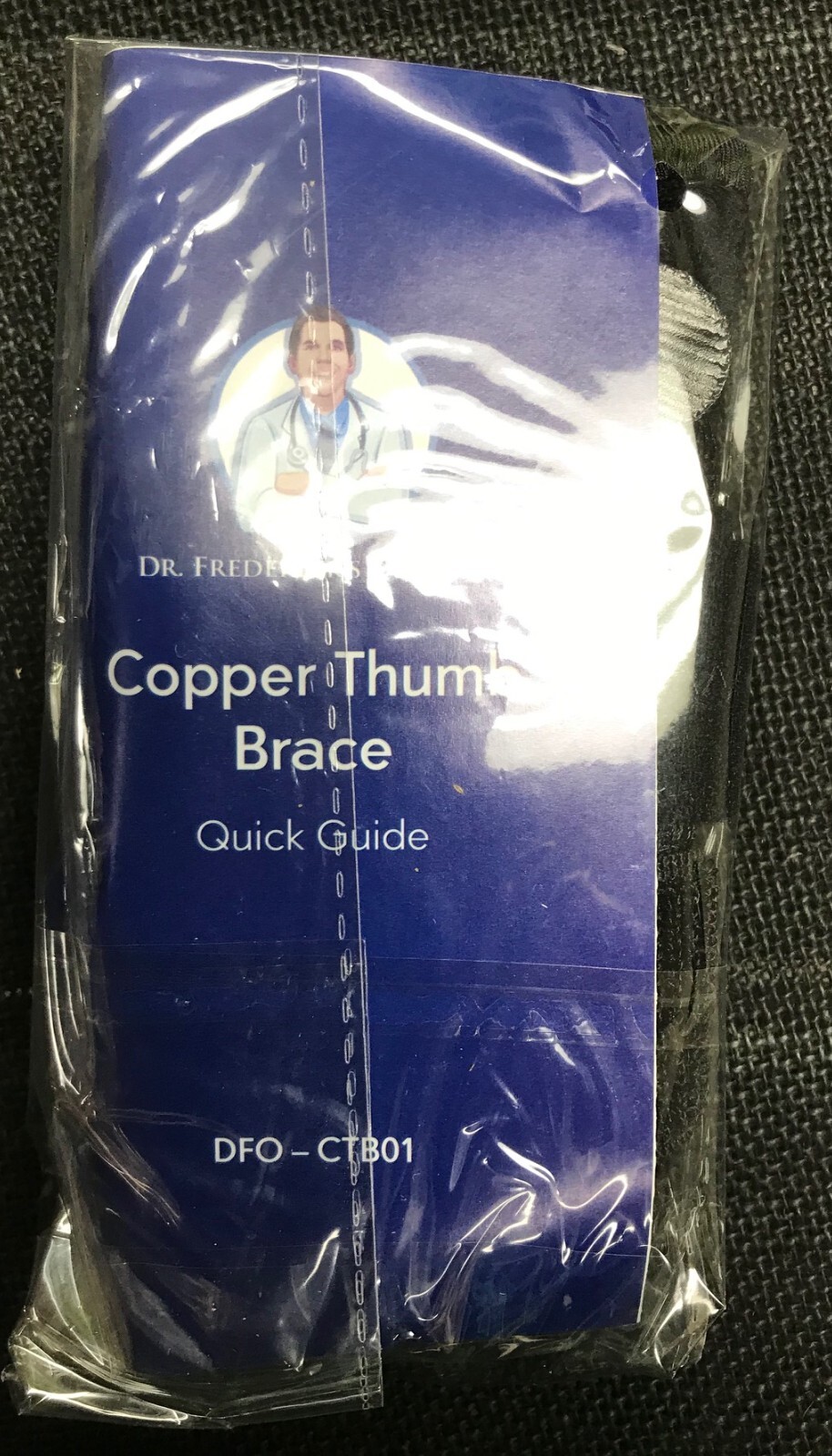 Copper Thumb Brace Dr. Frederick’s Original Wrist & Thumb Support NEW