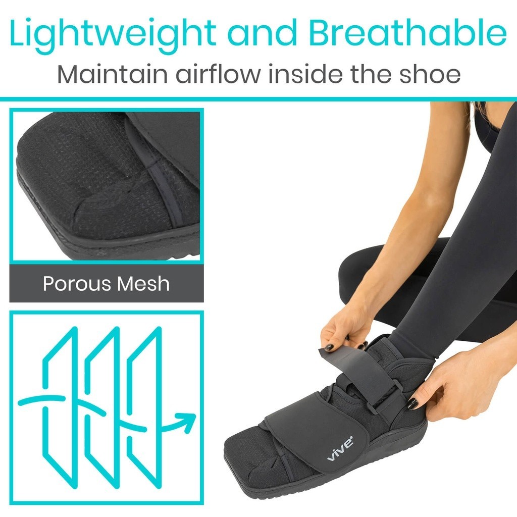 All-Purpose Boot Closed Toe Post-Op Medical Shoe Black ALL SIZES New ! FAST SHIP