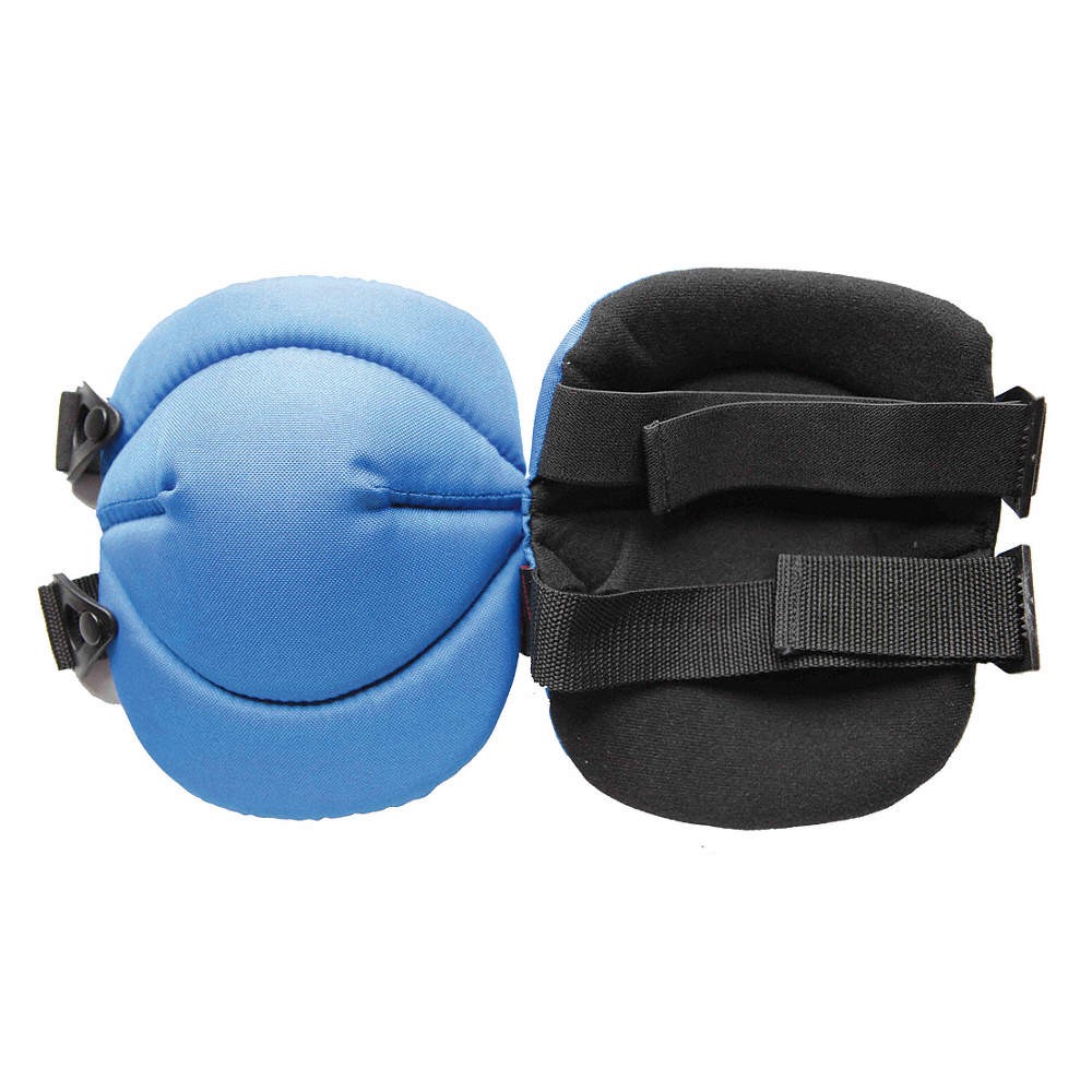 WESTWARD 12F681 Knee Pad,UNIV,Hook/Loop,Black/Blue,PR 12F681