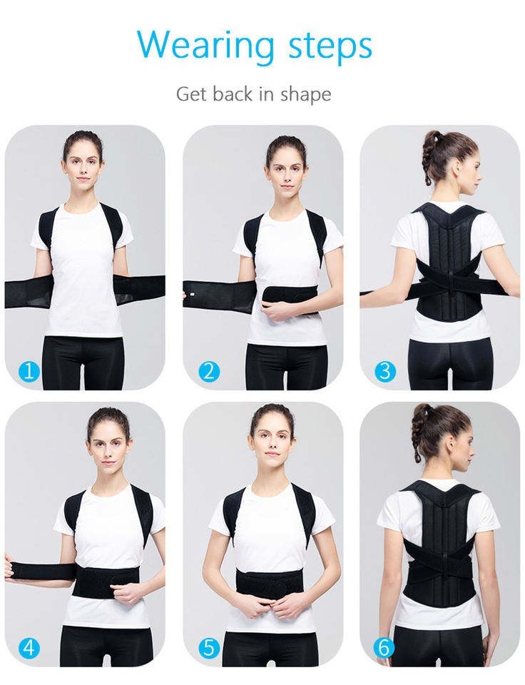 Posture Corrector Back Brace Shoulder Support Belt Adjustable Clavicle Men Women